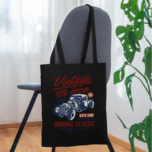 Lade das Bild in den Galerie-Viewer, Vintage Jutebeutel Classic Car - Schwarz