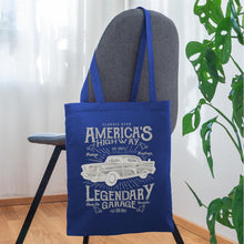 Lade das Bild in den Galerie-Viewer, Vintage Jutebeutel Classic Car - Royalblau