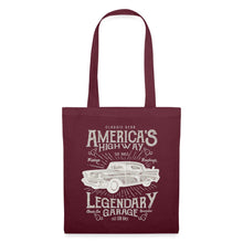 Lade das Bild in den Galerie-Viewer, Vintage Jutebeutel Classic Car - Burgunderrot
