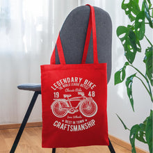 Lade das Bild in den Galerie-Viewer, Vintage Jutebeutel Legendary Bike - Rot
