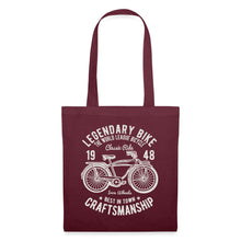 Lade das Bild in den Galerie-Viewer, Vintage Jutebeutel Legendary Bike - Burgunderrot