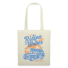 Lade das Bild in den Galerie-Viewer, Vintage Jutebeutel Riding The Waves - Natur