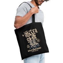 Lade das Bild in den Galerie-Viewer, Vintage Jutebeutel Roller Skate - Schwarz