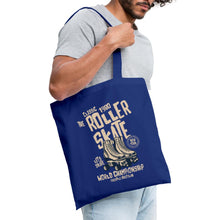 Lade das Bild in den Galerie-Viewer, Vintage Jutebeutel Roller Skate - Royalblau