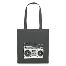 Lade das Bild in den Galerie-Viewer, Vintage Jutebeutel mit Kassetten-Rekorder - Graphite