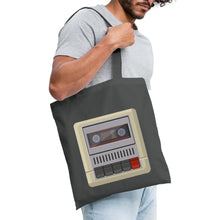 Lade das Bild in den Galerie-Viewer, Vintage Stoffbeutel Kassetten-Rekorder - Graphite