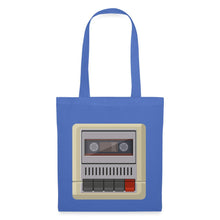Lade das Bild in den Galerie-Viewer, Vintage Stoffbeutel Kassetten-Rekorder - Hellblau
