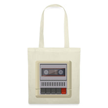 Lade das Bild in den Galerie-Viewer, Vintage Stoffbeutel Kassetten-Rekorder - Natur