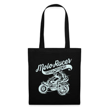 Lade das Bild in den Galerie-Viewer, Vintage Stoffbeutel Moto Racer - Schwarz