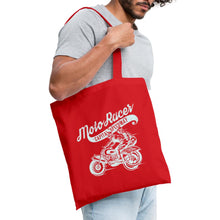 Lade das Bild in den Galerie-Viewer, Vintage Stoffbeutel Moto Racer - Rot