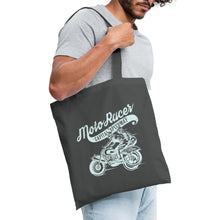 Lade das Bild in den Galerie-Viewer, Vintage Stoffbeutel Moto Racer - Graphite