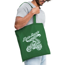 Lade das Bild in den Galerie-Viewer, Vintage Stoffbeutel Moto Racer - Fichte