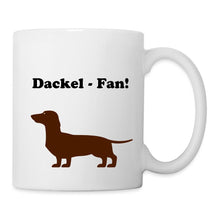 Lade das Bild in den Galerie-Viewer, Dackel Tasse - Dackel Fan! - white