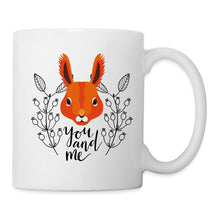 Lade das Bild in den Galerie-Viewer, Eichhörnchen Tasse - You and Me - white