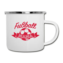 Lade das Bild in den Galerie-Viewer, Emaille-Tasse - Fußball Mama - Weiß