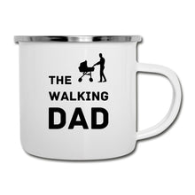 Lade das Bild in den Galerie-Viewer, Emaille-Tasse - The Walking Dad - Weiß