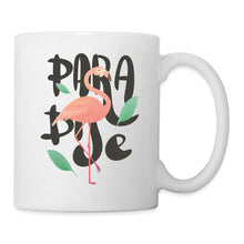 Lade das Bild in den Galerie-Viewer, Flamingo Tasse - Paradies - white