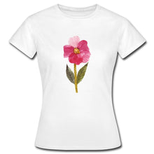 Lade das Bild in den Galerie-Viewer, Frauen T-Shirt - blühende Blume - Weiß
