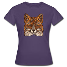 Lade das Bild in den Galerie-Viewer, Frauen T-Shirt - Fuchs - Dunkellila