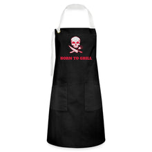 Lade das Bild in den Galerie-Viewer, Grillschürze - Born to Grill - Schwarz/Weiß