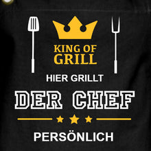 Lade das Bild in den Galerie-Viewer, Grillschürze - Hier grillt der Chef persönlich