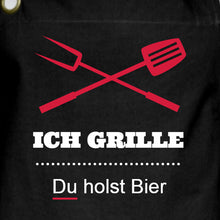 Lade das Bild in den Galerie-Viewer, Grillschürze - Ich grille, Du holst Bier