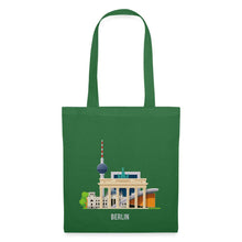 Lade das Bild in den Galerie-Viewer, Jutebeutel Berlin mit Fernsehturm und Brandenburger Tor - Fichte