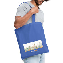 Lade das Bild in den Galerie-Viewer, Jutebeutel mit Berliner Wahrzeichen - Hellblau