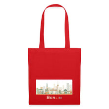 Lade das Bild in den Galerie-Viewer, Jutebeutel mit Berliner Wahrzeichen - Rot
