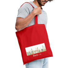 Lade das Bild in den Galerie-Viewer, Jutebeutel mit Berliner Wahrzeichen - Rot