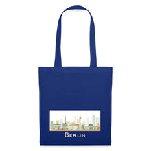 Lade das Bild in den Galerie-Viewer, Jutebeutel mit Berliner Wahrzeichen - Royalblau