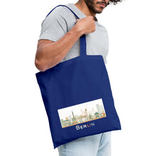 Lade das Bild in den Galerie-Viewer, Jutebeutel mit Berliner Wahrzeichen - Royalblau