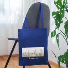 Lade das Bild in den Galerie-Viewer, Jutebeutel mit Berliner Wahrzeichen - Royalblau