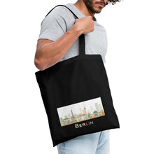Lade das Bild in den Galerie-Viewer, Jutebeutel mit Berliner Wahrzeichen - Schwarz