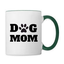 Lade das Bild in den Galerie-Viewer, Kaffee-Tasse - DOG MOM - Weiß/Dunkelgrün