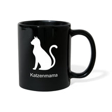 Lade das Bild in den Galerie-Viewer, Katzenmama Tasse - Schwarz