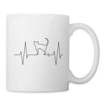 Lade das Bild in den Galerie-Viewer, Katzentasse - Plusschlag mit Katze - white