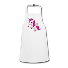 Lade das Bild in den Galerie-Viewer, Kinderschürze mit Einhorn (Pegasus) - Weiß