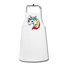 Lade das Bild in den Galerie-Viewer, Kinderschürze mit Einhorn - Weiß