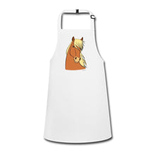 Lade das Bild in den Galerie-Viewer, Kinderschürze mit Pferdekopf - Weiß