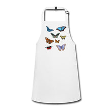 Lade das Bild in den Galerie-Viewer, Kinderschürze mit Schmetterlingen - Weiß