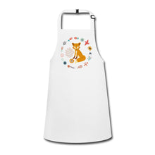 Lade das Bild in den Galerie-Viewer, Kinderschürze mit süßem Fuchs - Weiß