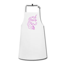 Lade das Bild in den Galerie-Viewer, Kinderschürze mit Unicorn - Weiß