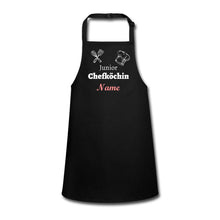 Lade das Bild in den Galerie-Viewer, Kinderschürze personalisierbar mit Namen - Schwarz