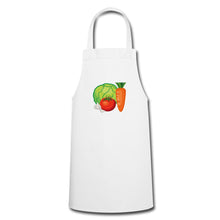 Lade das Bild in den Galerie-Viewer, Kochschürze mit Gemüse - Weiß