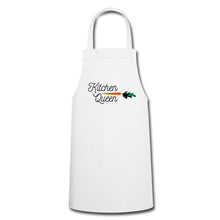 Lade das Bild in den Galerie-Viewer, Küchenschürze für Damen - Kitchen Queen - Weiß