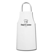 Lade das Bild in den Galerie-Viewer, Küchenschürze Chef de cuisine - Weiß