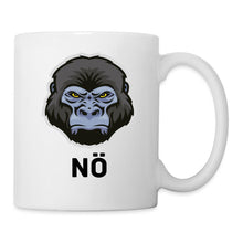 Lade das Bild in den Galerie-Viewer, Lustige Tasse mit Gesicht (Affe) - Weiß