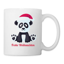 Lade das Bild in den Galerie-Viewer, Panda Tasse - Frohe Weihnachten - white