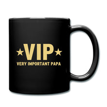 Lade das Bild in den Galerie-Viewer, Papa Tasse schwarz - VIP Very Important Papa - Schwarz